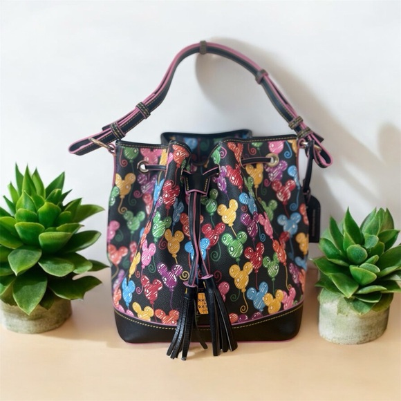 Dooney & Bourke Handbags - Dooney & Bourke X Disney Mickey Balloons 10th Anniversary Drawstring Bag